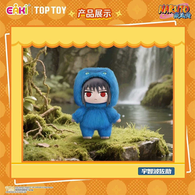 TopToy X Naruto Ninja Part 1 Series Limited Edition | Naruto Shippuuden Cute Beast Naruto Sasuke Sakura Kakashi Gaara Hinata Itachi - Vinyl Face Plush Doll Figure Keychain Collectable Toys Mystery Blind Box
