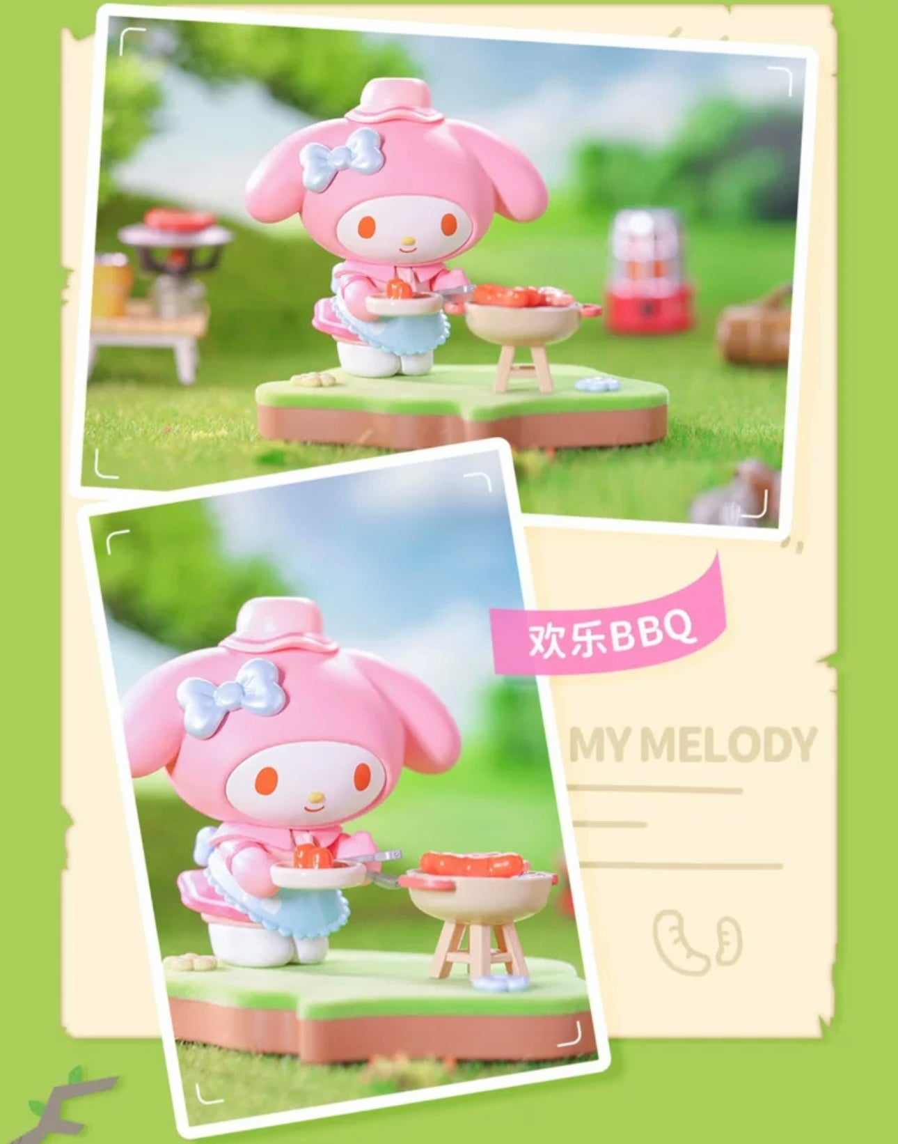 Top Toy x Sanrio Characters Camping Friends | My Melody Piano Kuromi Cinnamoroll Pompompurin Pochocca - Collectable Toys Mystery Blind Box