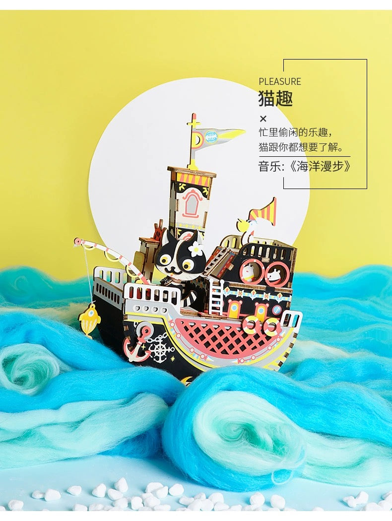 Craft Kits Wooden Music Box | Playful & Fun - DIY Handmade Mini World Miniature Gift