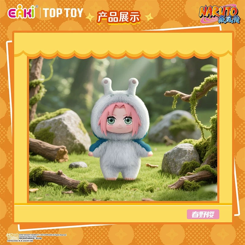 TopToy X Naruto Ninja Part 1 Series Limited Edition | Naruto Shippuuden Cute Beast Naruto Sasuke Sakura Kakashi Gaara Hinata Itachi - Vinyl Face Plush Doll Figure Keychain Collectable Toys Mystery Blind Box