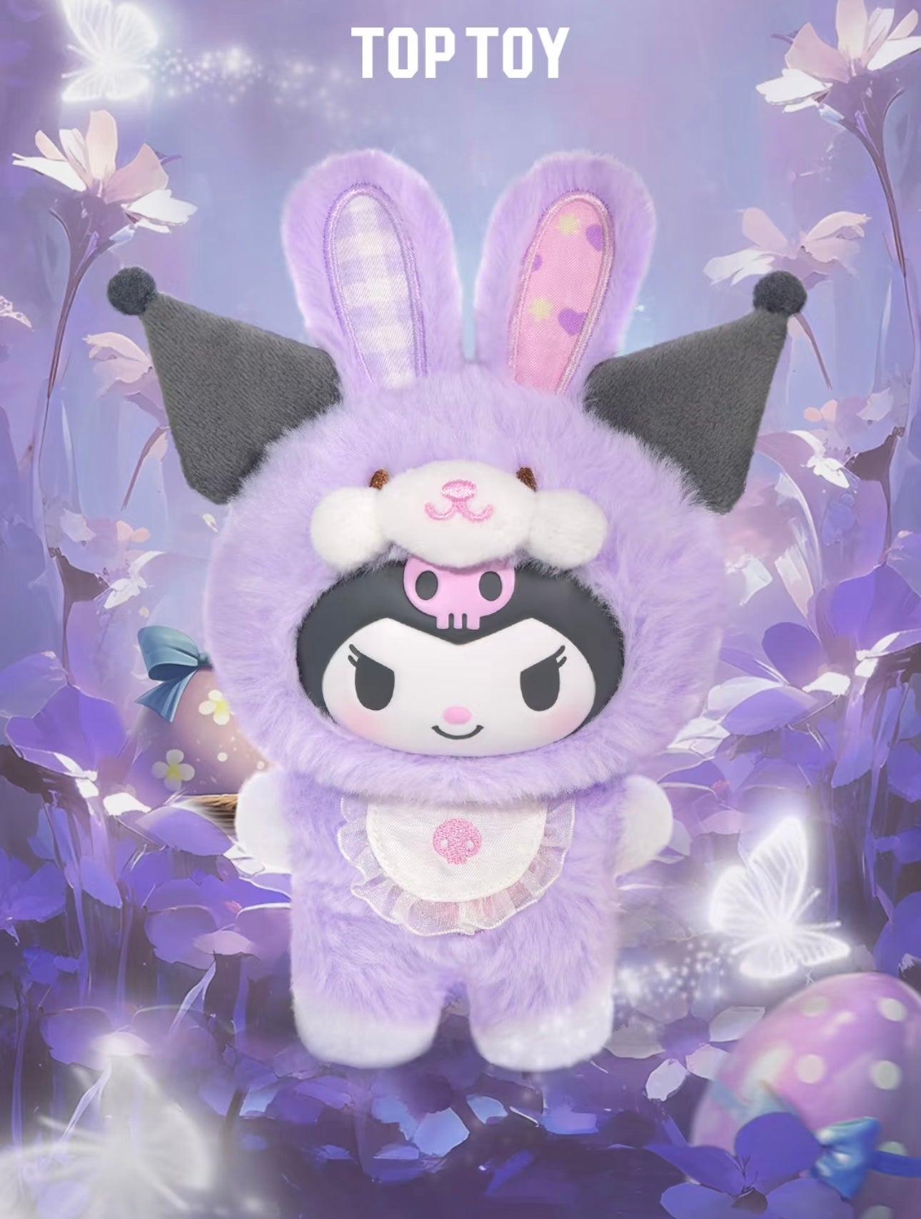 TopToy Sanrio Characters Elf Bunny Baby | Hello Kitty My Melody Kuromi Cinnamoroll Pompompurin Pochacco Pastel Easter Rabbit - Collectable Toys Mystery Blind Box