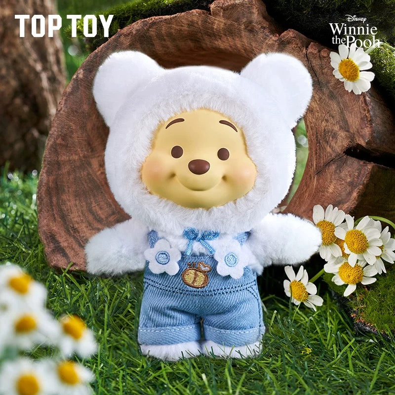 TopToy x Winnie The Pooh Candy Bear Part 1 | Pastel Candy Pooh with Outfits Red Brown Blue Pink Sky Blue Green Purple - Collectable Toys Mystery Blind Box