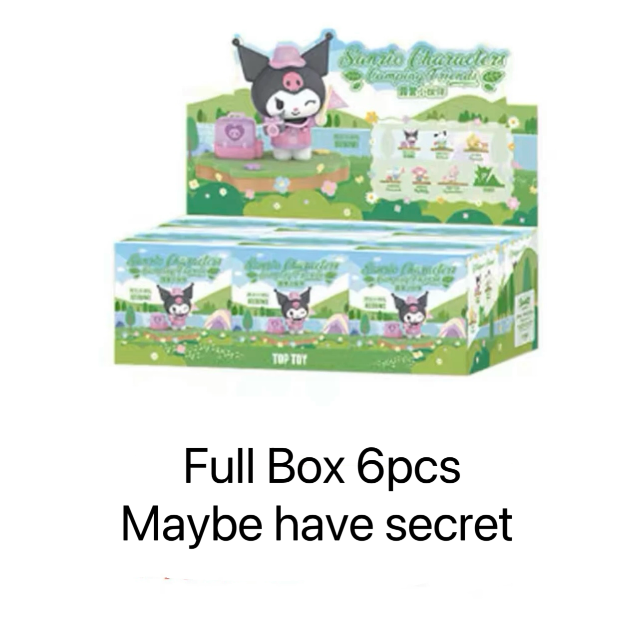 Top Toy x Sanrio Characters Camping Friends | My Melody Piano Kuromi Cinnamoroll Pompompurin Pochocca - Collectable Toys Mystery Blind Box
