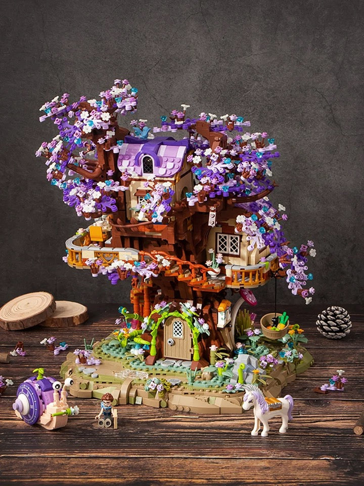 Loz Building Mini Block Adventure Theme | Fairy Tree House 3991pcs - with GID Blocks Lights Children Gift DIY Handmade Gift