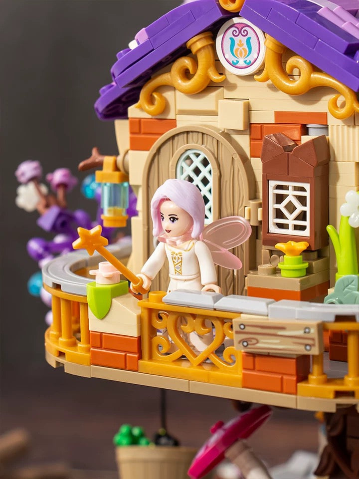 Loz Building Mini Block Adventure Theme | Fairy Tree House 3991pcs - with GID Blocks Lights Children Gift DIY Handmade Gift