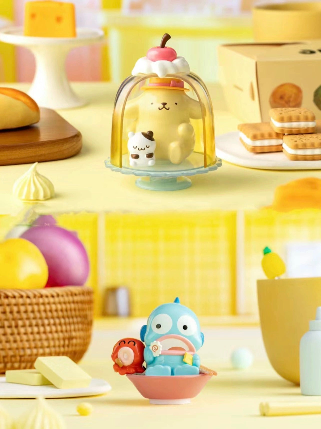 Sanrio X Miniso | Sanrio Fun Snacks Figure My Melody Piano Kuromi Cinnamoroll Pompompurin Pochacco Hangyodon - Collectable Toys