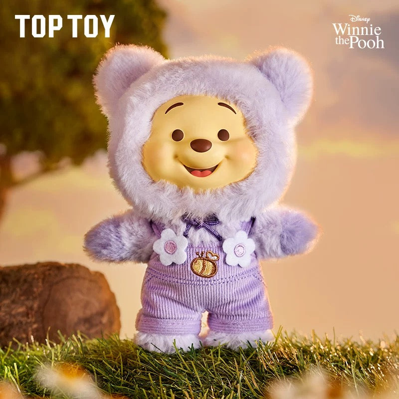 TopToy x Winnie The Pooh Candy Bear Part 1 | Pastel Candy Pooh with Outfits Red Brown Blue Pink Sky Blue Green Purple - Collectable Toys Mystery Blind Box