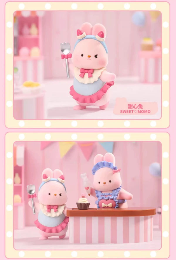 Blind Box Kawaii Lovely Characters Momo Bunny Anniversary -Toy Collection