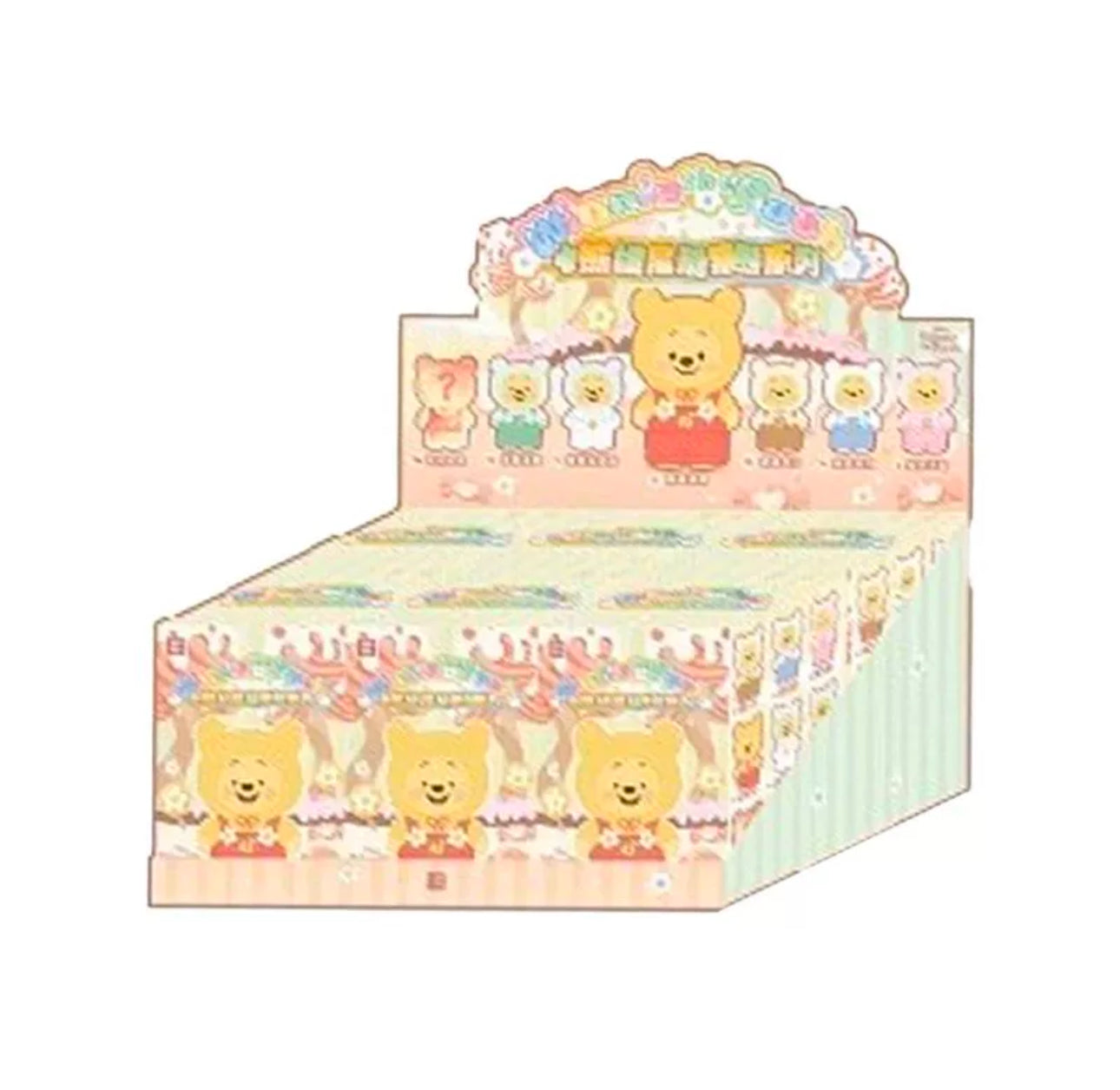 TopToy x Winnie The Pooh Candy Bear Part 1 | Pastel Candy Pooh with Outfits Red Brown Blue Pink Sky Blue Green Purple - Collectable Toys Mystery Blind Box