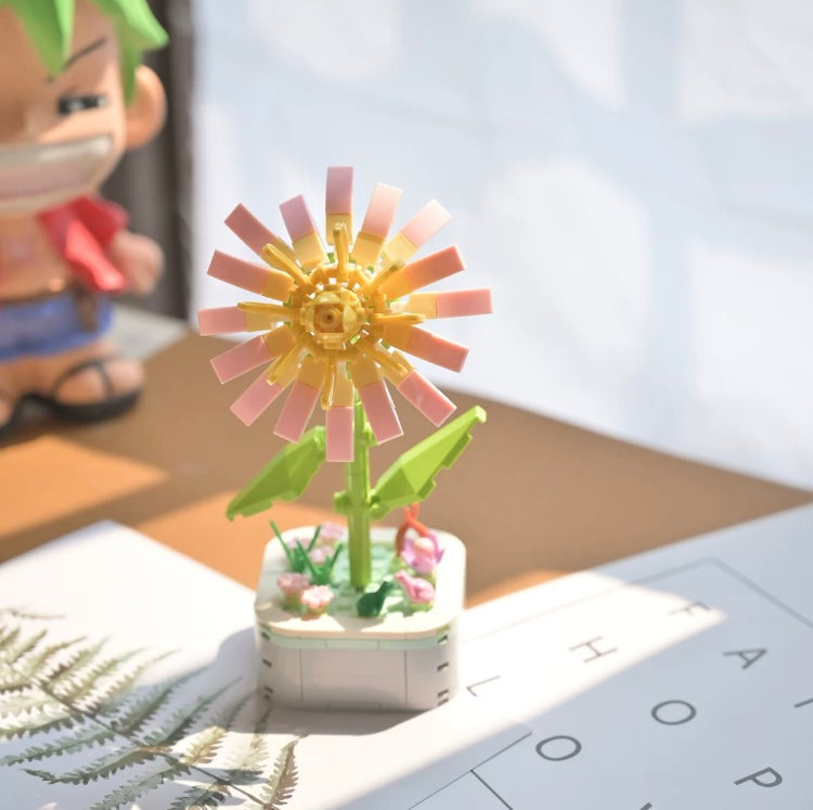 Mini Block Building Flower Series 3 | Lily Flower Camellia Hyacinth - Tiny Particle Assembly DIY Handmade Gift