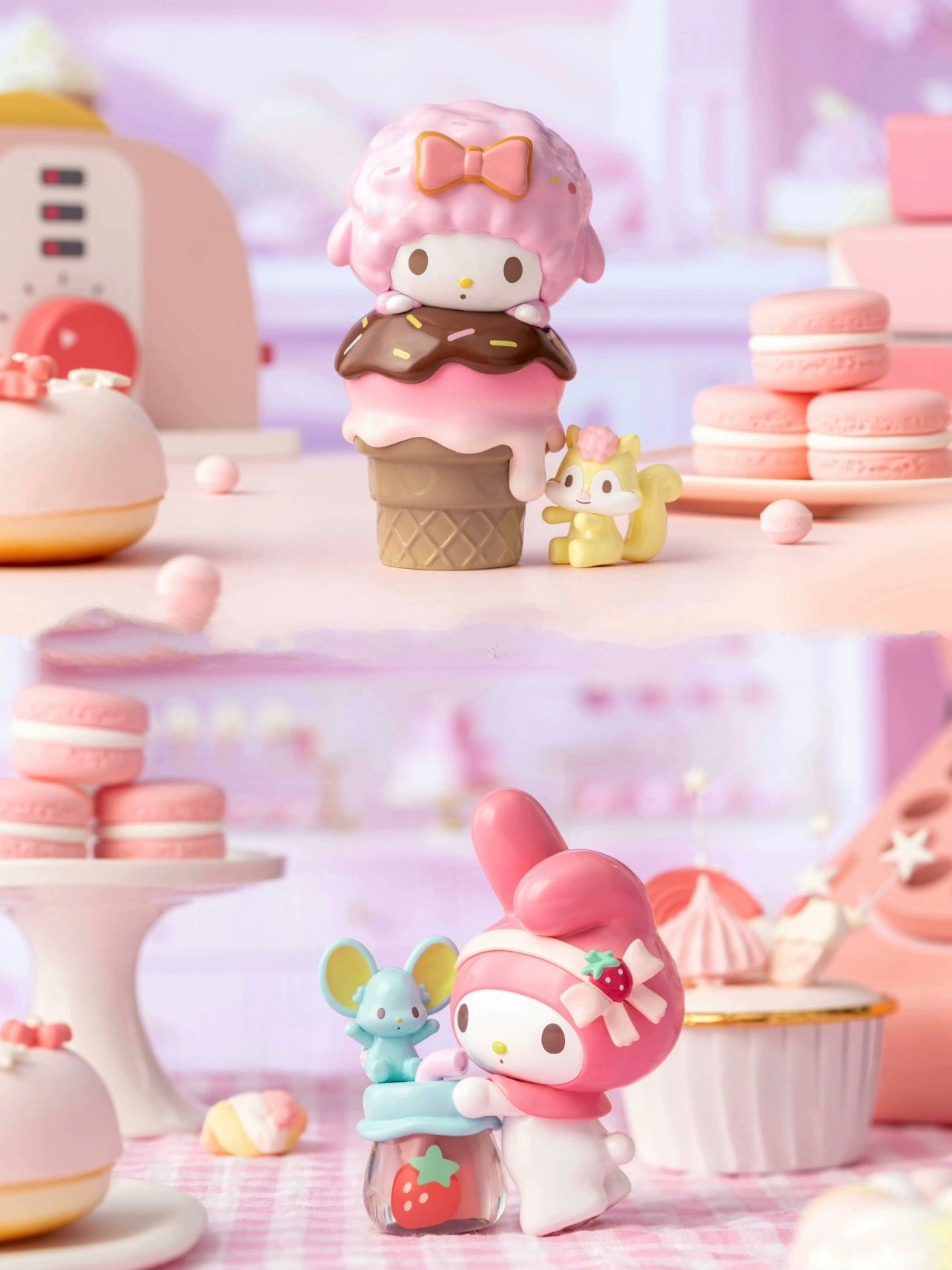 Sanrio X Miniso | Sanrio Fun Snacks Figure My Melody Piano Kuromi Cinnamoroll Pompompurin Pochacco Hangyodon - Collectable Toys