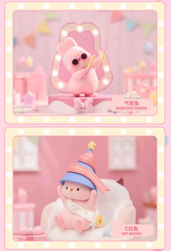Blind Box Kawaii Lovely Characters Momo Bunny Anniversary -Toy Collection