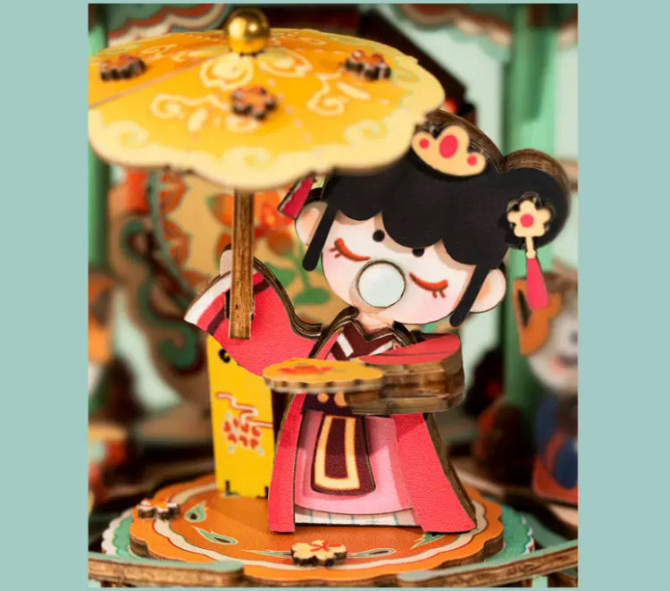 Craft Kits Wooden Music Box | Chinese Drama Style - DIY Handmade Mini World Miniature Gift