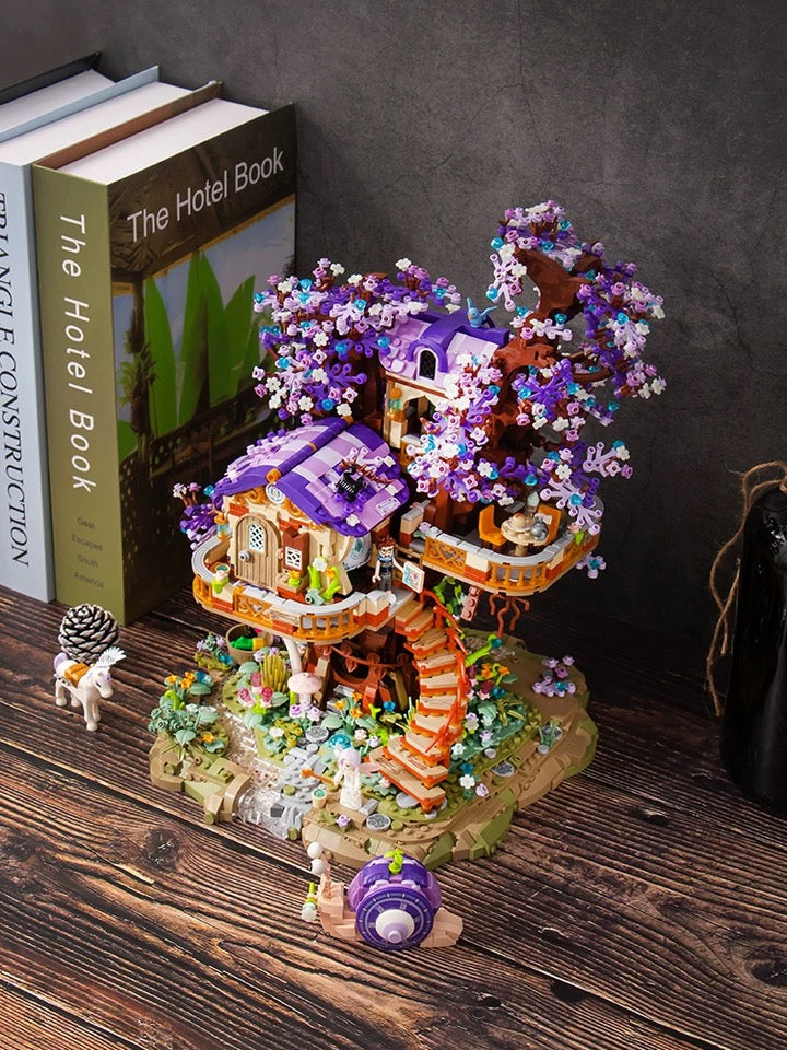 Loz Building Mini Block Adventure Theme | Fairy Tree House 3991pcs - with GID Blocks Lights Children Gift DIY Handmade Gift