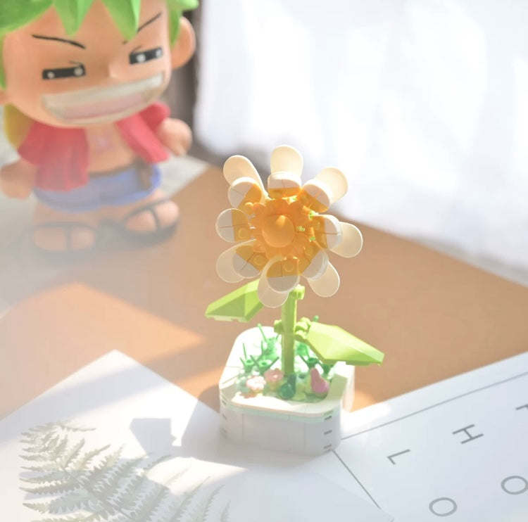 Mini Block Building Flower Series 3 | Lily Flower Camellia Hyacinth - Tiny Particle Assembly DIY Handmade Gift
