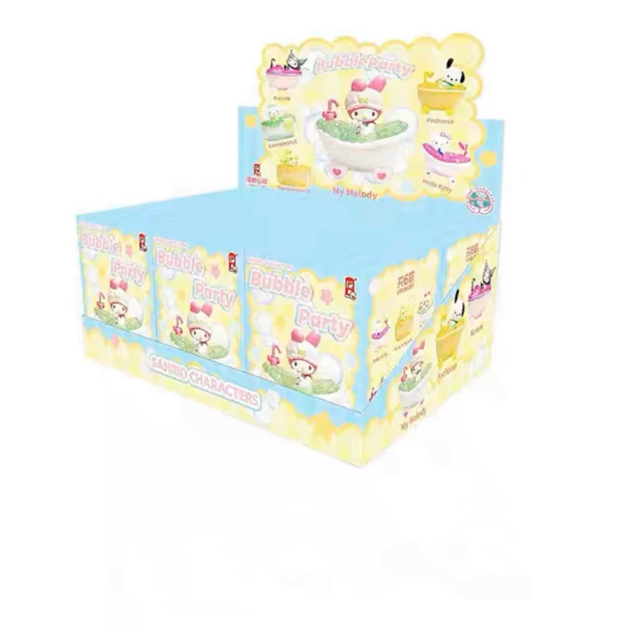 Sanrio Bubble Party Figure | Hello Kitty My Melody Kuromi Cinnamoroll Pompompurin Pochacco - Collectable Toys Mystery Blind Box