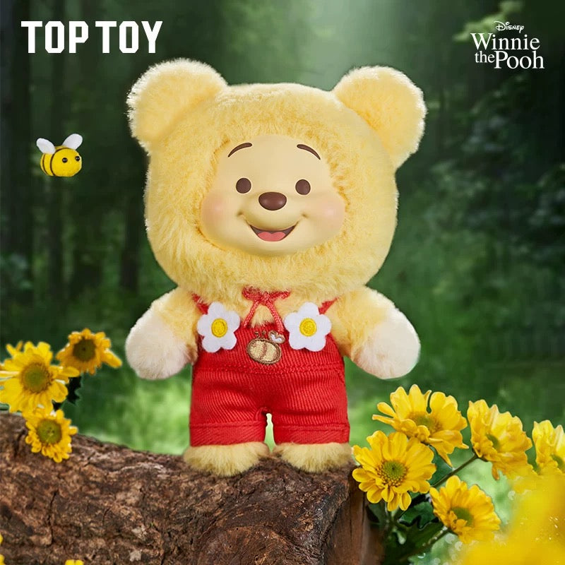 TopToy x Winnie The Pooh Candy Bear Part 1 | Pastel Candy Pooh with Outfits Red Brown Blue Pink Sky Blue Green Purple - Collectable Toys Mystery Blind Box