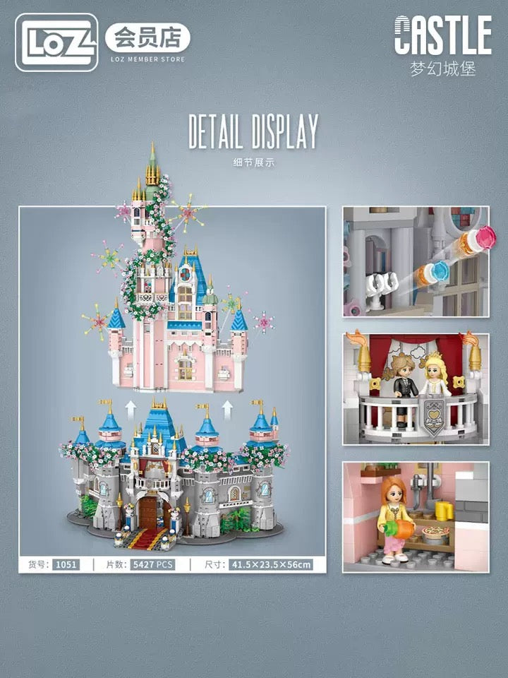Loz Building Mini Block Wedding Theme | Wedding Dream Castle 5427pcs - Valentine Wedding Gift DIY Handmade Gift