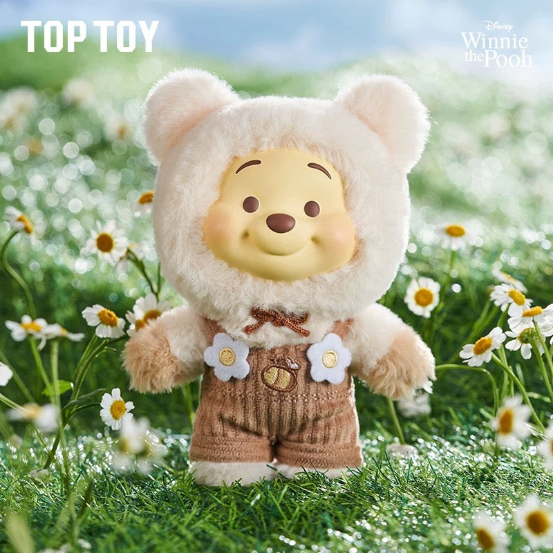 TopToy x Winnie The Pooh Candy Bear Part 1 | Pastel Candy Pooh with Outfits Red Brown Blue Pink Sky Blue Green Purple - Collectable Toys Mystery Blind Box
