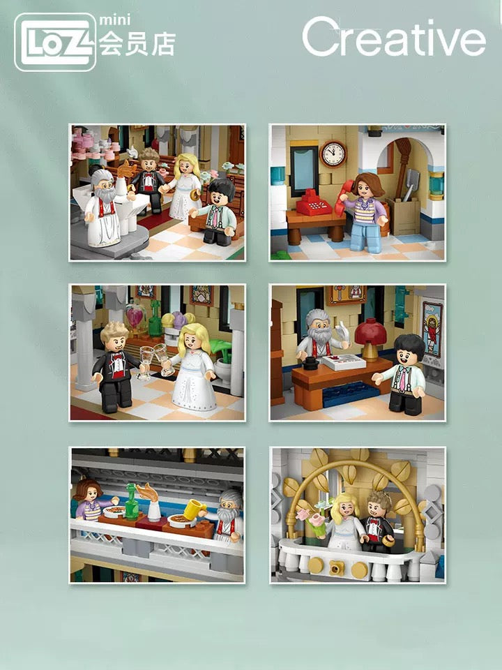 Loz Building Mini Block Wedding Theme | Wedding Chapel 3308pcs - Valentine Wedding Gift DIY Handmade Gift