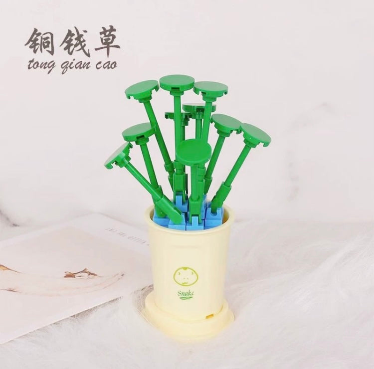 Mini Block Building Potted Plant | The Chinese Zodiac - Tiny Particle Assembly DIY Handmade Gift