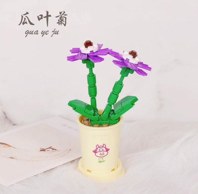 Mini Block Building Potted Plant | The Chinese Zodiac - Tiny Particle Assembly DIY Handmade Gift