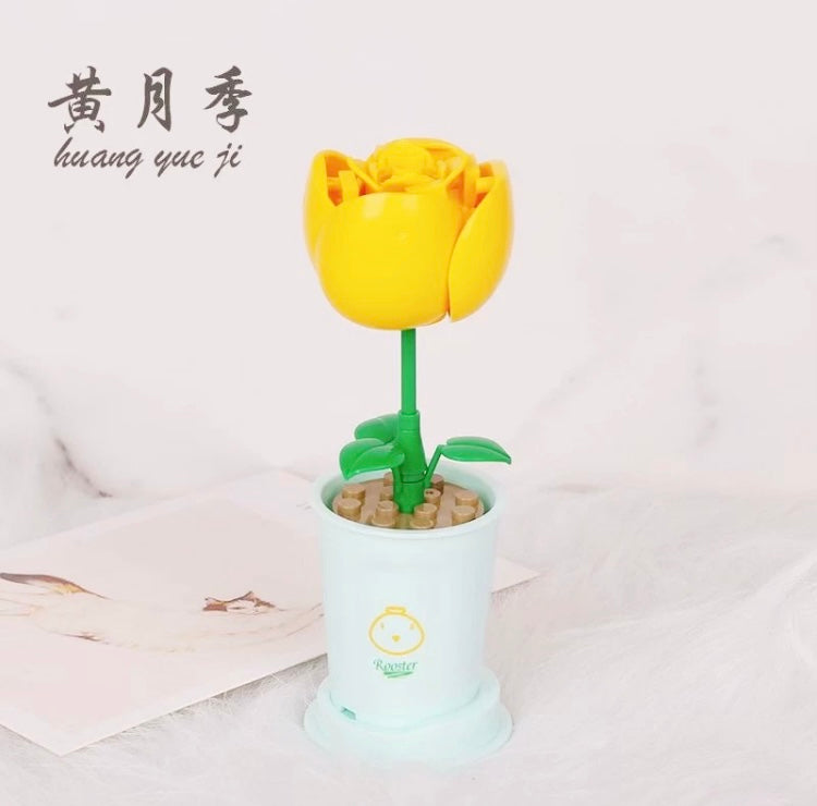 Mini Block Building Potted Plant | The Chinese Zodiac - Tiny Particle Assembly DIY Handmade Gift