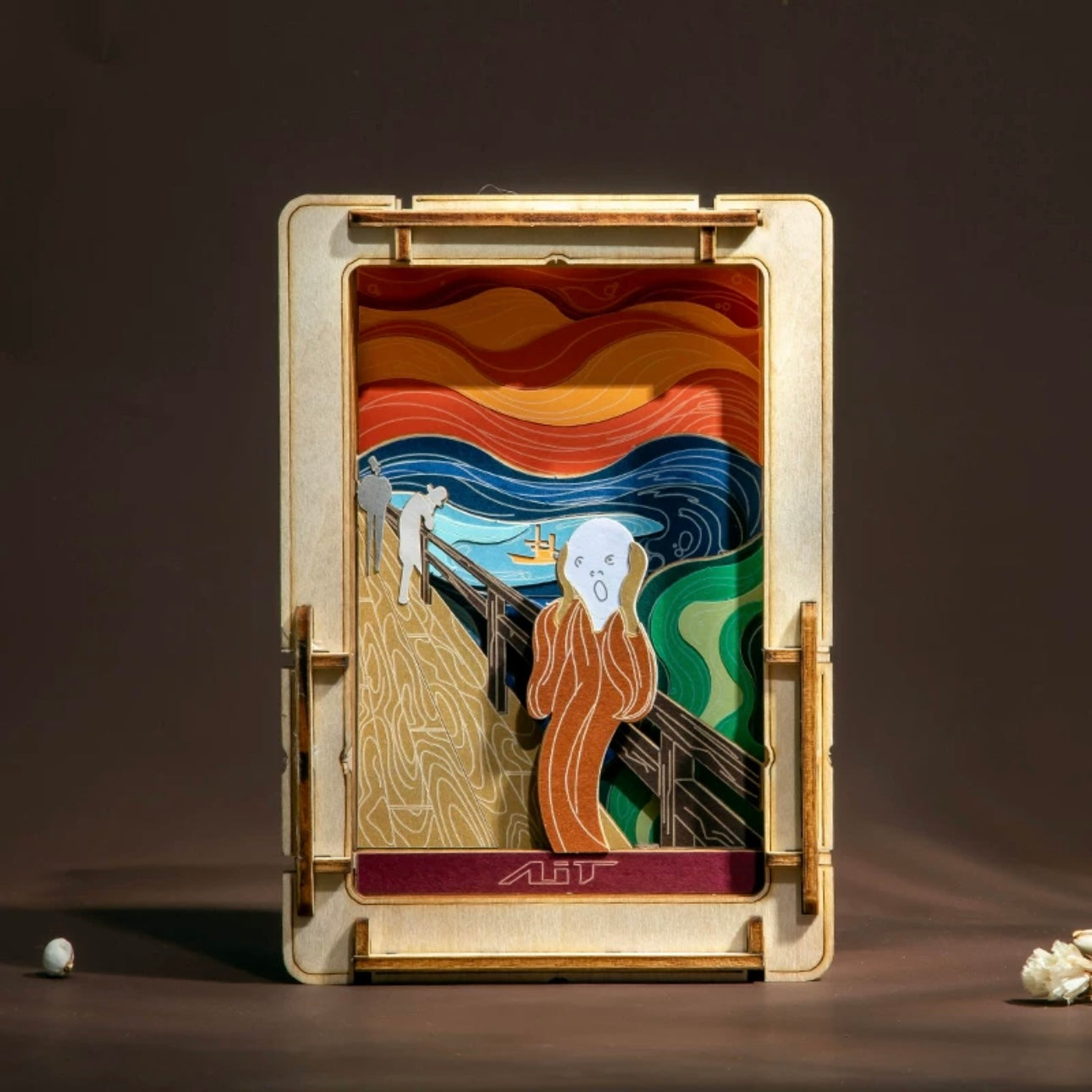 DIY Wooden Jigsaw Puzzle Multi-Purpose World Famous Paintings | The Scream - Art Frame Home Decoration Gift