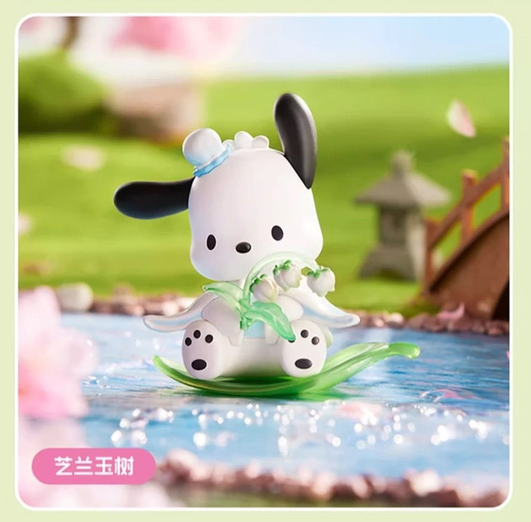 Sanrio X Miniso | Sanrio Chinese Ancient Garden Picnic Style Figure My Melody Kuromi Cinnamoroll Pompompurin Pochacco Little Twin Stars -  Collectable Toys Mystery Blind Box