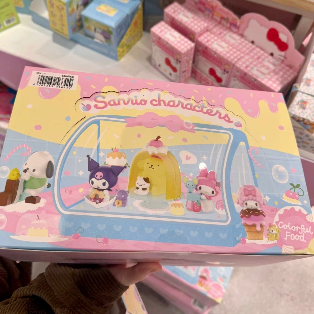 Sanrio X Miniso | Sanrio Fun Snacks Figure My Melody Piano Kuromi Cinnamoroll Pompompurin Pochacco Hangyodon - Collectable Toys