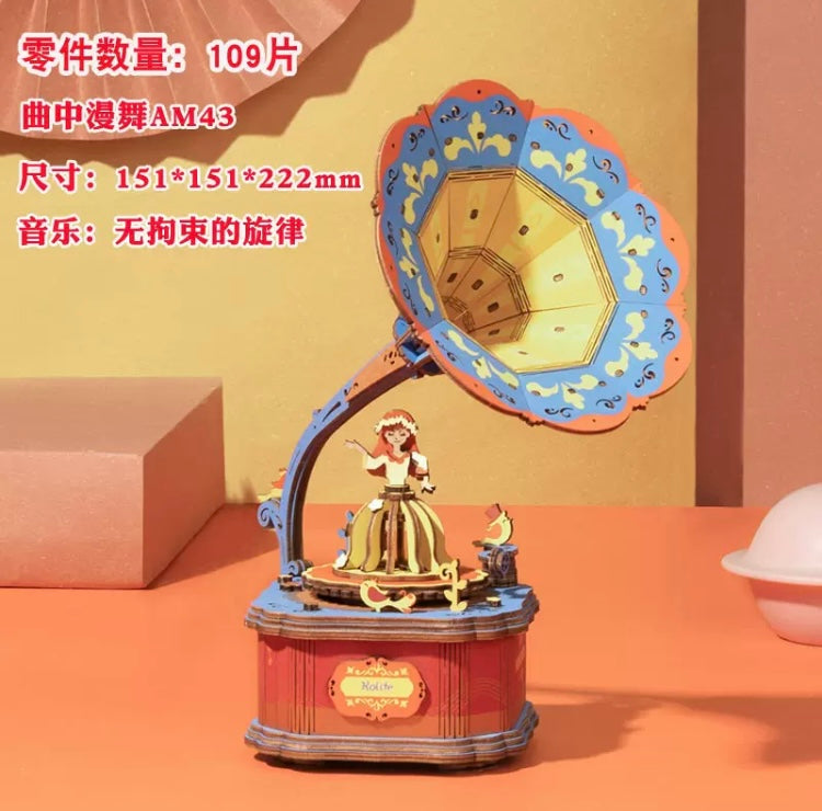 Craft Kits Wooden Music Box | Magic Fantasy Fairy Tale - DIY Handmade Mini World Miniature Gift