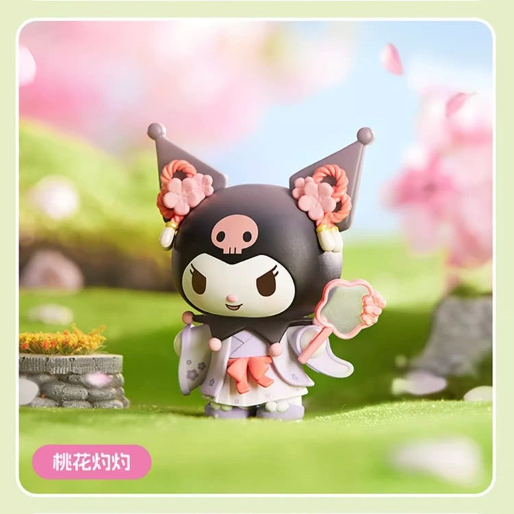 Sanrio X Miniso | Sanrio Chinese Ancient Garden Picnic Style Figure My Melody Kuromi Cinnamoroll Pompompurin Pochacco Little Twin Stars -  Collectable Toys Mystery Blind Box