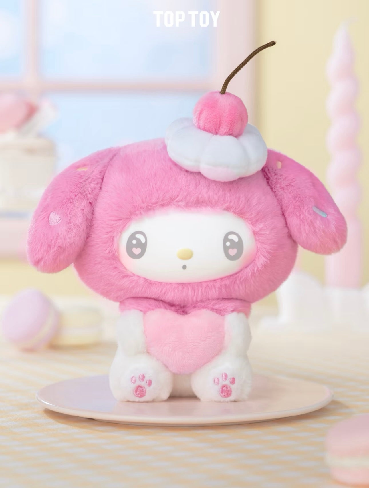 TopToy Sanrio Characters My Melody 50th Anniversary Pastel Milky Candy | Cherry Melon Blueberry Lemon Heart Milk - Collectable Toys Mystery Blind Box