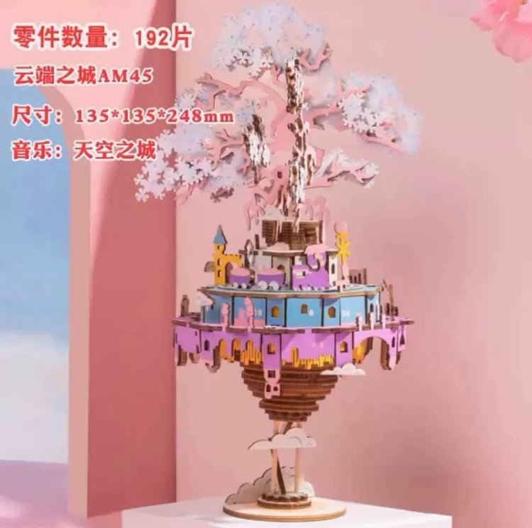 Craft Kits Wooden Music Box | Magic Fantasy Fairy Tale - DIY Handmade Mini World Miniature Gift