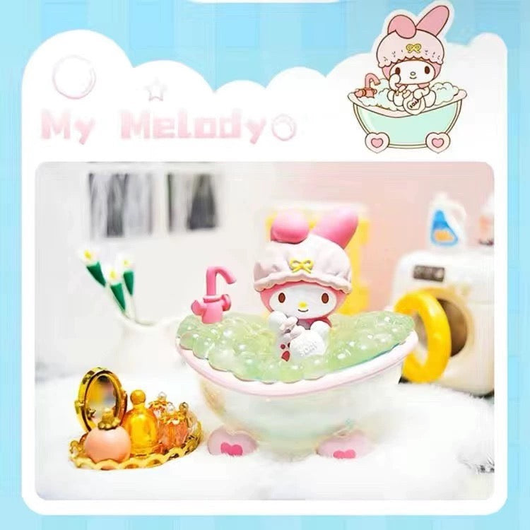 Sanrio Bubble Party Figure | Hello Kitty My Melody Kuromi Cinnamoroll Pompompurin Pochacco - Collectable Toys Mystery Blind Box