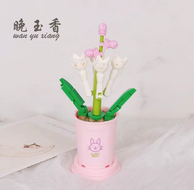 Mini Block Building Potted Plant | The Chinese Zodiac - Tiny Particle Assembly DIY Handmade Gift