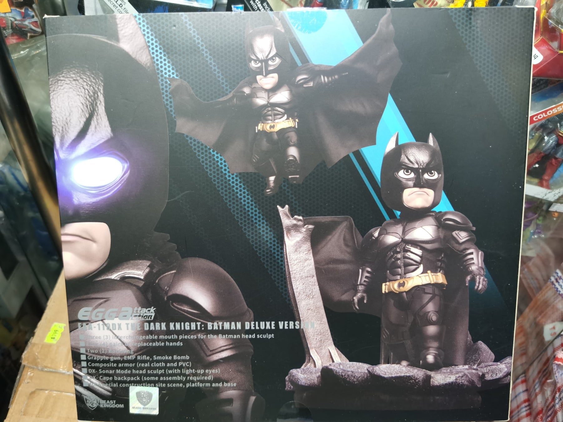 beast kingdom dark knight batman back box