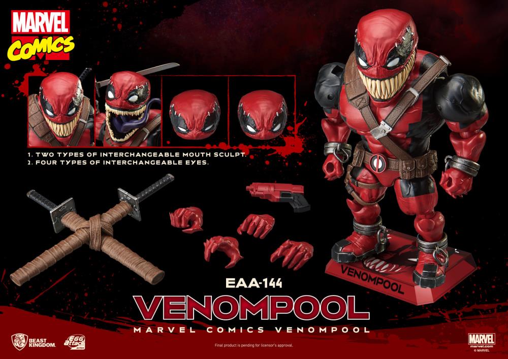 beast kingdom marvel venompool full set