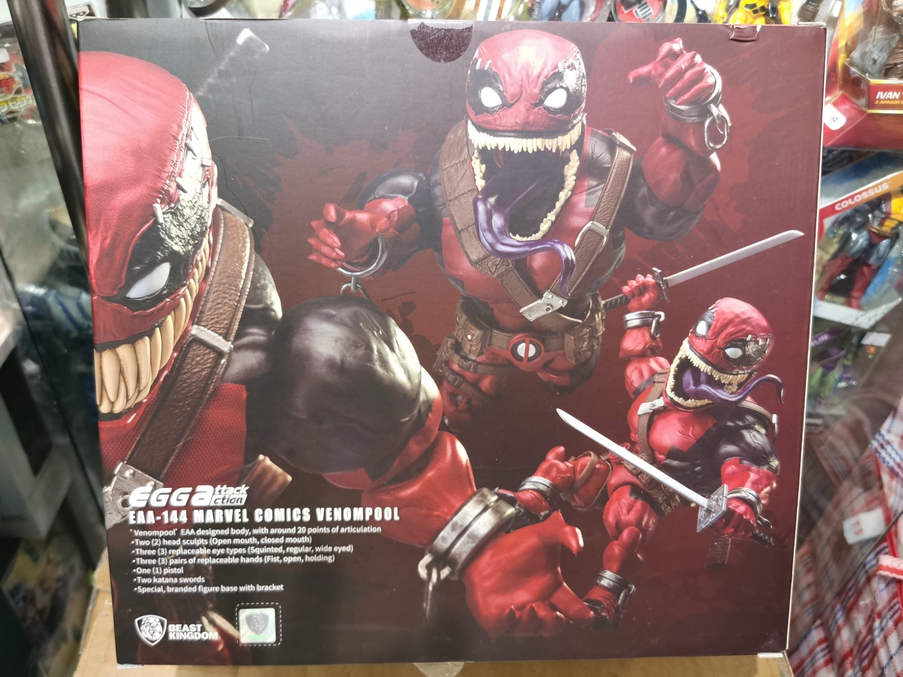 beast kingdom marvel venompool back box